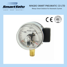 63mm Plastic Case Electric Contact Pressure Gauge with Alarm